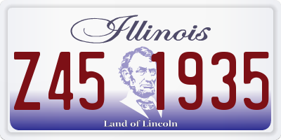 IL license plate Z451935