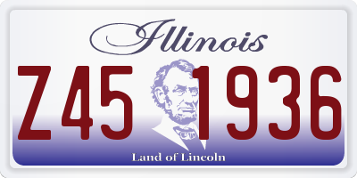 IL license plate Z451936