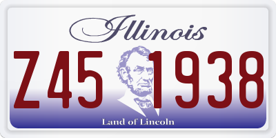 IL license plate Z451938