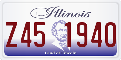 IL license plate Z451940