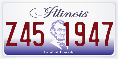 IL license plate Z451947