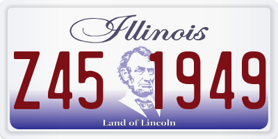 IL license plate Z451949