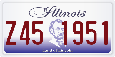 IL license plate Z451951
