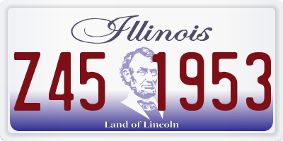 IL license plate Z451953