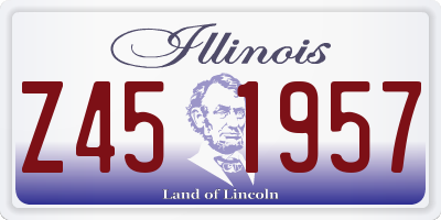 IL license plate Z451957