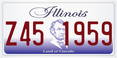 IL license plate Z451959