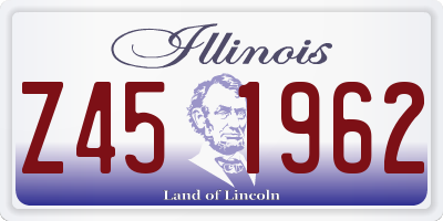 IL license plate Z451962