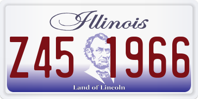 IL license plate Z451966