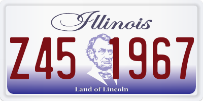 IL license plate Z451967