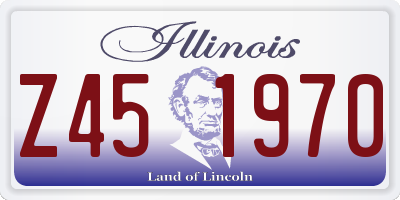 IL license plate Z451970