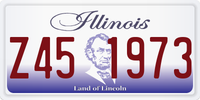 IL license plate Z451973