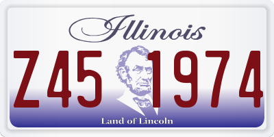IL license plate Z451974
