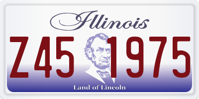 IL license plate Z451975