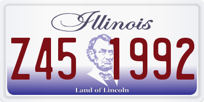 IL license plate Z451992
