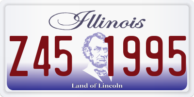 IL license plate Z451995