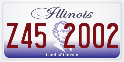 IL license plate Z452002