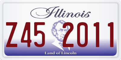 IL license plate Z452011