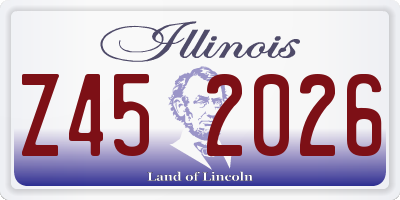IL license plate Z452026