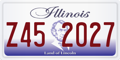 IL license plate Z452027