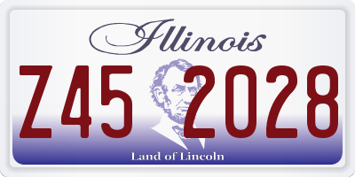 IL license plate Z452028