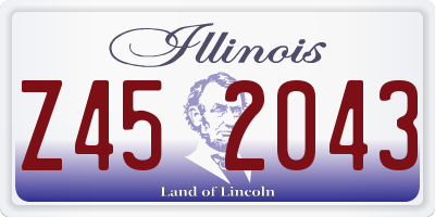 IL license plate Z452043