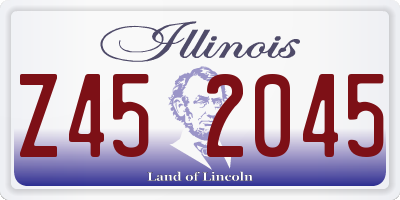 IL license plate Z452045