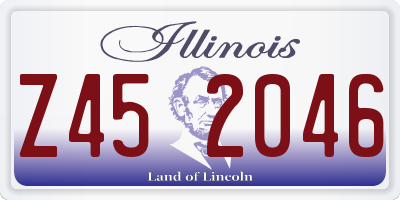 IL license plate Z452046