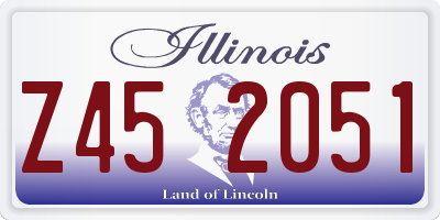IL license plate Z452051