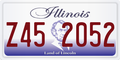 IL license plate Z452052