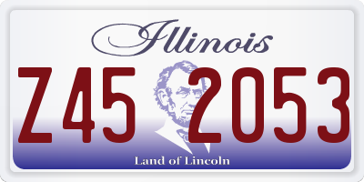 IL license plate Z452053