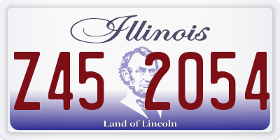 IL license plate Z452054