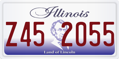 IL license plate Z452055