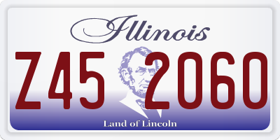 IL license plate Z452060