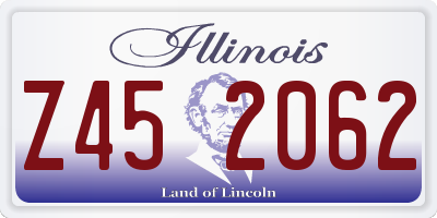 IL license plate Z452062