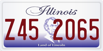 IL license plate Z452065