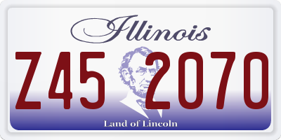 IL license plate Z452070