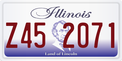 IL license plate Z452071