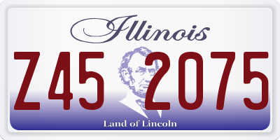 IL license plate Z452075