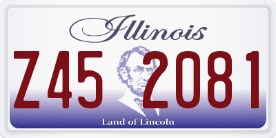 IL license plate Z452081