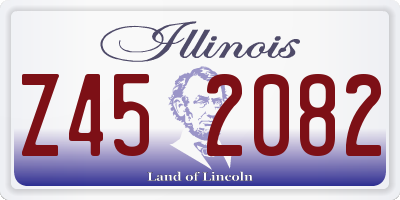 IL license plate Z452082