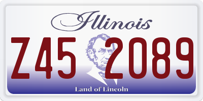 IL license plate Z452089