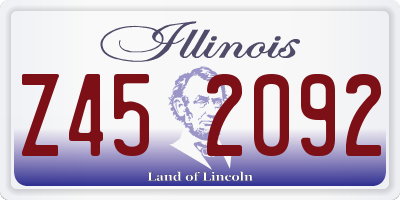 IL license plate Z452092