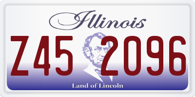 IL license plate Z452096