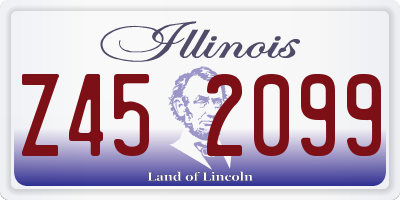 IL license plate Z452099