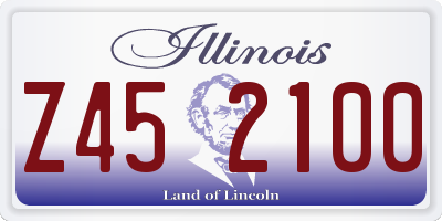 IL license plate Z452100