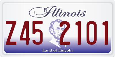 IL license plate Z452101