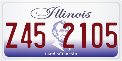 IL license plate Z452105