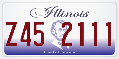 IL license plate Z452111