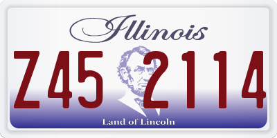 IL license plate Z452114