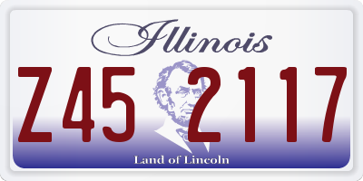 IL license plate Z452117